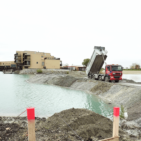Kirschner & zechmeister Wegebau Schotter Splitt LKW Sattel St. Martins Therme 