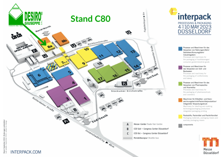 Stand C80 / Hall 8a - Giuseppe Desirò Srl. - interpack 2023