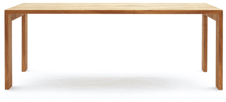 Massivholzmöbel Tossa Möbeldesign Tisch freigestellt