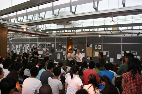 Meeting with students in Nanjing School of Achitecture, Southeast University -  workshop, Sept. 2010