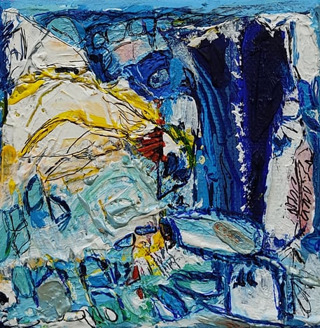 paysage 4 peinture acrylique contemporaine Elisabeth Augendre