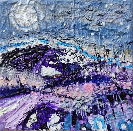 paysage 37 peinture acrylique originale Elisabeth Augendre