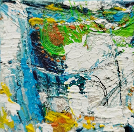Elisabeth Augendre artiste peintre en Ariège acrylique abstrait