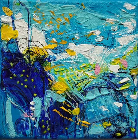 Elisabeth Augendre artistte peintre en Ariège acrylique abstrait