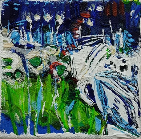 paysage 3 peinture acrylique contemporaine Elisabeth Augendre