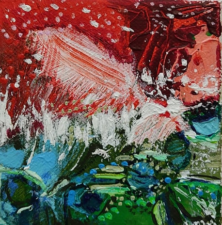 paysage 7 peinture acrylique contemporaine Elisabeth Augendre