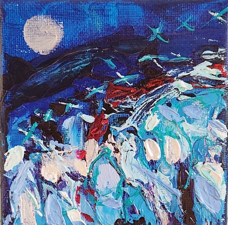Elisabeth Augendre artiste peintre en Ariège acrylique impressionninsme paysage 50
