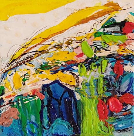Elisabeth Augendre artiste peintre en Ariège acrylique impressionnisme paysage 55