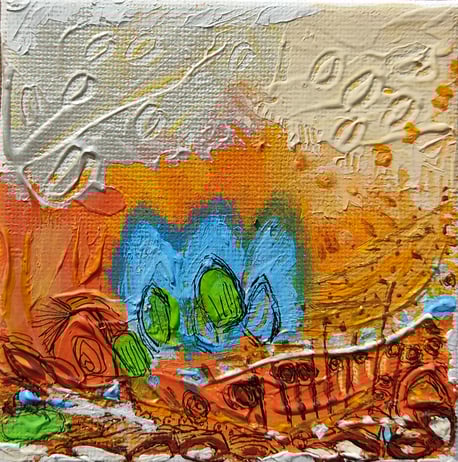 Paysage 25 peinture acrylique Elisabeth Augendre