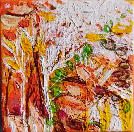 Elisabeth Augendre artiste peintre en Ariège acrylique originale paysage 63