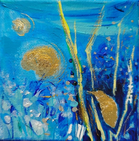 Elisabeth Augendre artiste peintre en Ariège acrylique impressionnisme les oiseaux de soleil 7