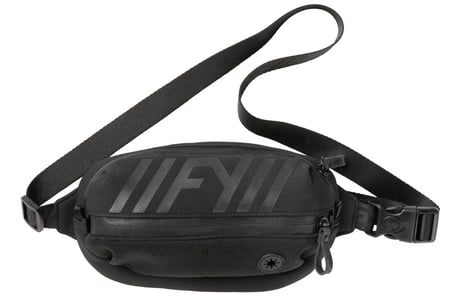 Gassitasche Bauchtasche Bumbag Neopren schwarz integrierter Kotbeutelspender