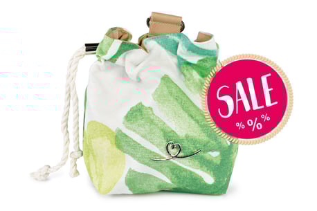 Bellovie Futterbeutel Leckerliebeutel Premium grün Palmenblätter