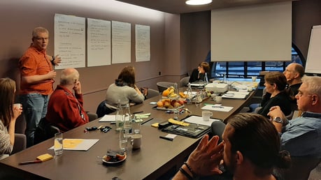 Bubiker Gemeinderäte und Verwaltungskader am Strategie-Workshop (Bild: Screenshot ebp) 