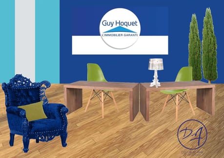 Guy Hoquet planche d'ambiance bureau  - Décor Zé Âme