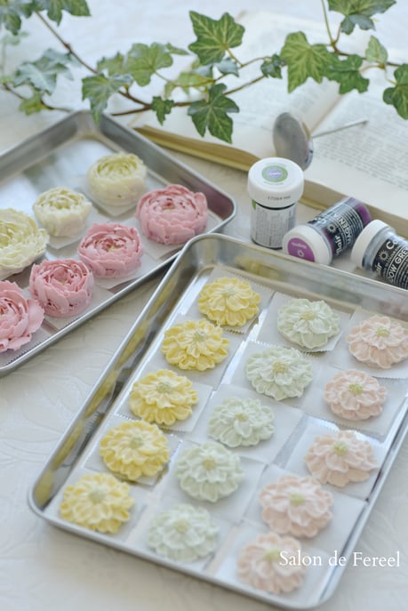 フラワーケーキ  大阪　ケーキ　教室　習い事　スイーツ　田中聖子　ケーキ教室