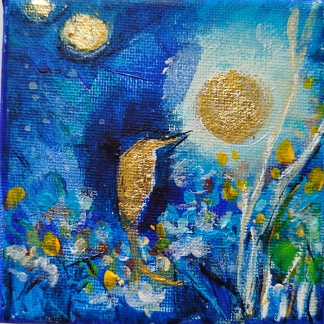 Elisabeth Augendre artiste peintre en Ariège acrylique impressionnisme les oiseaux de soleil 10