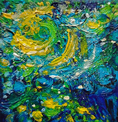 Elisabeth Augendre artiste peintre en Ariège acrylique abstrait