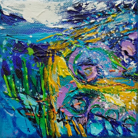 Elisabeth Augendre artiste peintre en Ariège acrylique abstrait