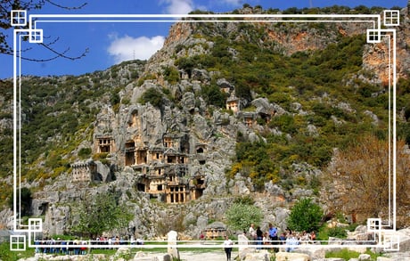 Myra, das heutige Demre ist eine antike Stadt in Lykien-Türkei.