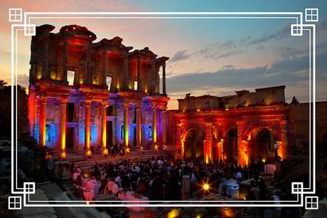 Celsus Bibliothek Ephesus private Abendgala Türkei 