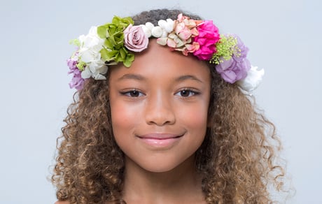 Tocado comunión para el pelo