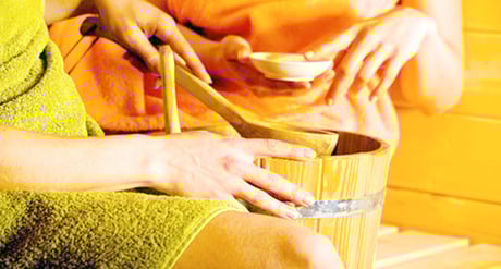 Sauna: Wellness und Wohlbefinden am Reschenpass im Vinschgau am Reschensee bei Nauders in Südtirol