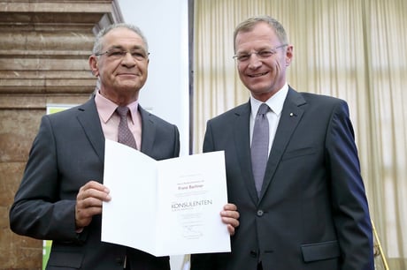 Konsulent Verleihung Franz Bachner