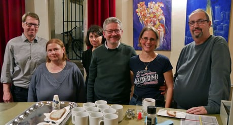 Das Punschhütten Team am vierten Adventsamstag hatte jede Menge zu tun.