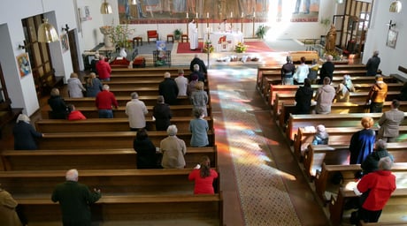 Zur Festmesse um 9:30 kamen ca. 60 Messbesucher.