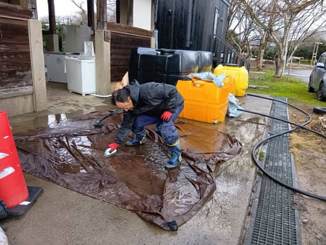 能登でボランティア活動をされている信岡先生