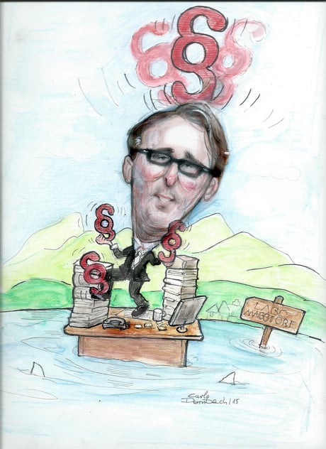 Karrikatur und Portraits nach Fotovorlage