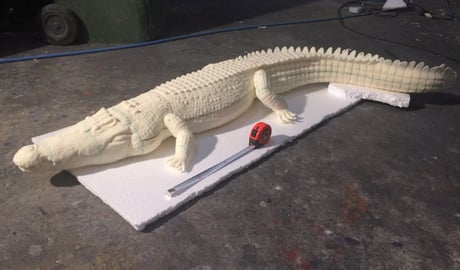 Cocodrilo, tamaño natural