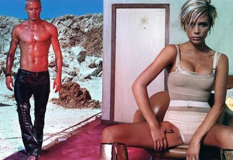 Los Beckham, decorado para revista W-Shot