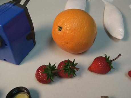 Ficticios Naranja y fresas