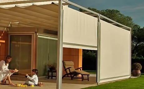 Toldos verticales paravientos Pamplona