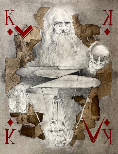 Doncho Donchev, Drawing of Leonardo da Vinci