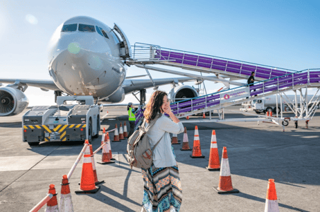 飛行機に乗るのが大好きです！