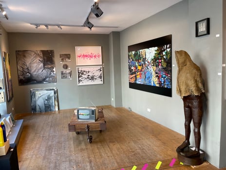 Kunstausstellung mit Nürnberger Künstlern in der Galerie rfzk.feller