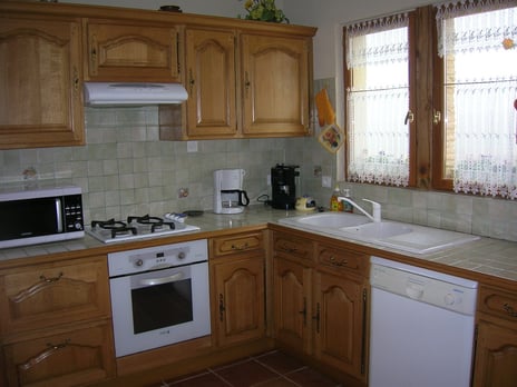 element de cuisine en chêne massif