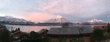 Morgenstimmung - Blick auf den Niesen