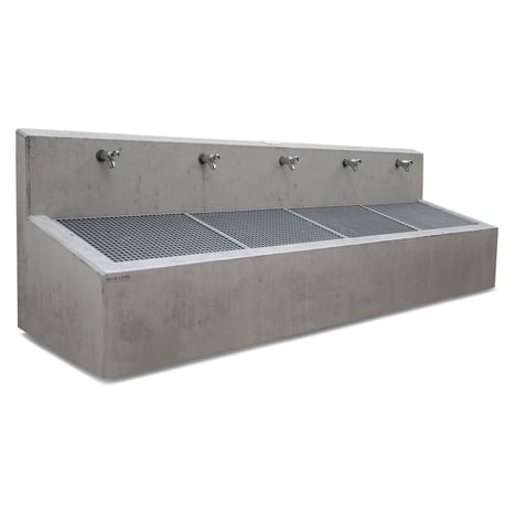 Schuhwaschanlage Oberflur Rückwand