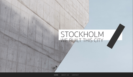 Stockholm トップページ PC
