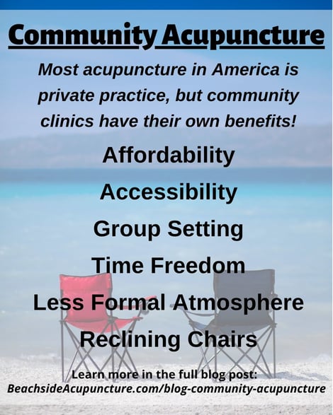 Community acupuncture benefits on the Beachside Blog