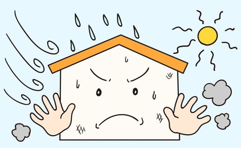 低価格でできる千葉市の外壁塗装・屋根修理　　塗り替えどき　新築塗り替えから10年たった