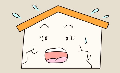 低価格でできる千葉市の外壁塗装・屋根修理　　塗り替えどき　外壁に亀裂が入っている