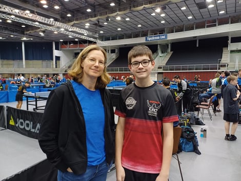 Simon Wilder spielte auf Tisch 20 und 21. Auf 57 Tischen agierten die Spielerinnen und Spieler in Linz in der Tips Arena.