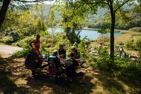 Mittagspause Enduro Tour