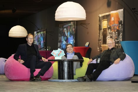 Was für ein schöner Abend! Das fanden auch v.l. Christoph Urban, Kai Magnus Sting und Roland Winkelmann beim anschließenden Plausch in der Akzente-Lounge I Foto: Bartosz Galus 