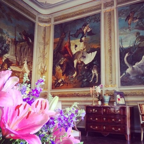 Salon décoré par Jean-Baptiste Oudry (détail) - Château de Condé - AyR DR